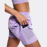 Short On Running Court Shorts 2-in-1 Feminino - Roxo
