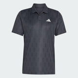 Camiseta Polo Adidas Estampada Climacool - Preta