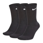 Meia Nike Everyday Cano Alto 3 Pares- Preto