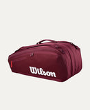 Raqueteira Wilson Defyer Super Tour 15 Pack - Bordô