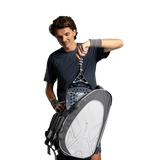Raqueteira Beach Tennis Nox Luxury NG17 Nico Gianotti - Branca/Preta