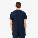 Camiseta Lacoste Esportiva em Algodão Ultra Dry - Azul Marinho