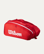 Raqueteira Wilson Super Tour 15 Pk - Vermelha