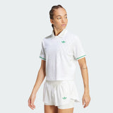 Camisa Polo Tennis Adidas Climacool Feminina - Branco