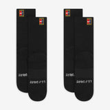 Meia Nike Court Multiplier Cushioned 2 Pares Preto