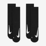 Meia Nike Court Multiplier Cushioned 2 Pares Preto