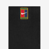 Meias Nike Court Cano Longo Preto - 2 Pares