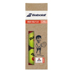 Bola De Tênis Babolat Red Felt Estágio 3 - Tubo Com 3 Bolas