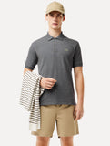 Camiseta Polo Lacoste Masculina - Cinza