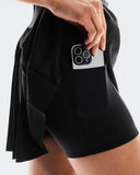 Saia Tenis On Runnig Court -Preto