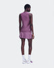 Saia Short On Running Court Skirt Pleated - Roxa