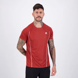 Camiseta Fila Match Tennis - Vermelho Ocre/Branco