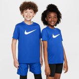 Camiseta Nike Dri-FIT Legend Swoosh Infantil - Azul