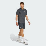 Camiseta Polo Adidas Estampada Climacool - Preta