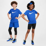Camiseta Nike Dri-FIT Legend Swoosh Infantil - Azul