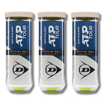 Bola De Tenis Dunlop Atp Regular Duty C/ 3 Tubos (9 Bolas)