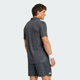 Camiseta Polo Adidas Estampada Climacool - Preta