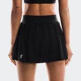 Saia Short On Running Court Skirt Pleated -Preto