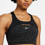 Top Nike Swoosh Feminino Estampa de Onçinha - Preto