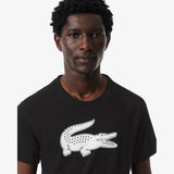 Camiseta Esportiva de Algodão Ultra Dry com Logo - Preta
