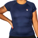 Camiseta Fila Tênis Basic Feminina - Azul Marinho
