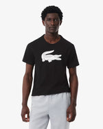 Camiseta Esportiva de Algodão Ultra Dry com Logo - Preta