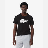 Camiseta Esportiva de Algodão Ultra Dry com Logo - Preta