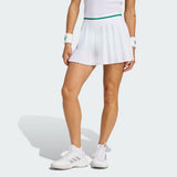 Saia Adidas Pregueada Tennis Pro Climacool-Branca