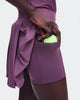 Saia Short On Running Court Skirt Pleated - Roxa
