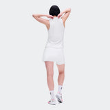 Saia Short On Running Court Skirt Ldn - Branca