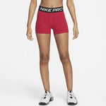 Shorts Nike Pro Feminino 3 Polegadas – Vermelho