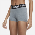 Shorts Nike Pro Feminino 3 Polegadas - Cinza