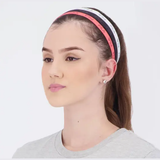 Faixas de Cabelo Fila Tennis 3 uni - Rosa/Branco/Preto