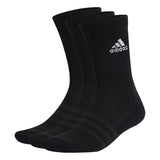 Meia Adidas Cano Longo 3 Pares - Preto