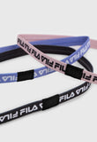 Faixas de Cabelo Fila Tennis 3 Uni - Preto/Lilas/Rosa Pink