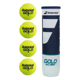 Bola de Tênis Babolat Gold All Court -Tubo Com 4 Bolas
