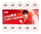 Bola de plástico DHS - D40+ 3 estrelas - Caixa com 10 unidades