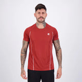 Camiseta Fila Match Tennis - Vermelho Ocre/Branco