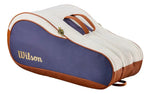 Raqueteira Wilson Heritage 12PK - Off White/Marrom