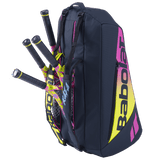 Raqueteira Babolat Pure Aero Rafa Nadal X6 Preta Amarela e Rosa