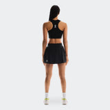 Saia Short On Running Court Skirt Pleated -Preto