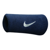 Munhequeira Nike Swoosh Longa -Azul Marinho/Branco