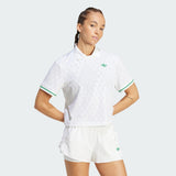 Camisa Polo Tennis Adidas Climacool Feminina - Branco