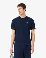 Camiseta Lacoste Esportiva em Algodão Ultra Dry - Azul Marinho