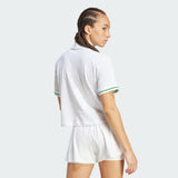 Camisa Polo Tennis Adidas Climacool Feminina - Branco