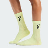Meia On Running Logo Cano Alto 3 Pares - Cores diversas