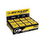 Caixa de Bola de Squash Dunlop XX Pro 12 unidades - 2 Pontos Amarelos