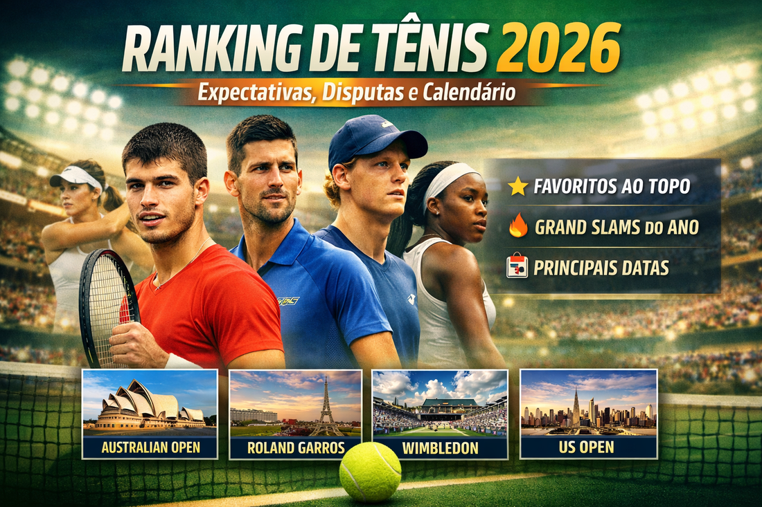 🏆 Expectativas de Ranking de Tênis em 2026: Competitividade, Datas e Disputas Imperdíveis