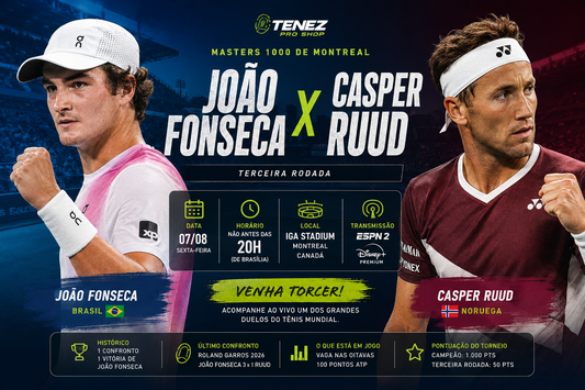 João Fonseca x Casper Ruud: horário, onde assistir e tudo sobre o duelo no Masters 1000 de Montreal