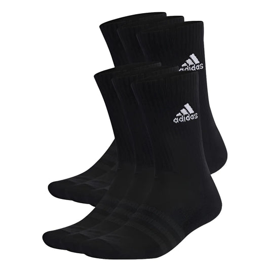 Meia Adidas Cano Longo 6 Pares-Preto